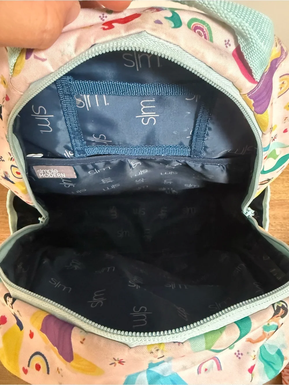 Simple Modern Disney Princess and Rainbows backpack